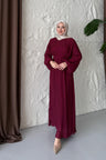Seyran Pleated Dress Beige
