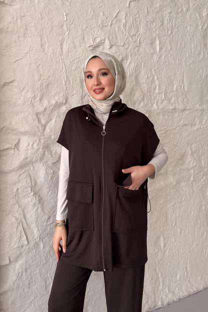 Seyran Pleated Dress Beige