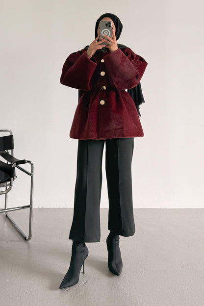 Ajda Pleated Skirt Set Petrol