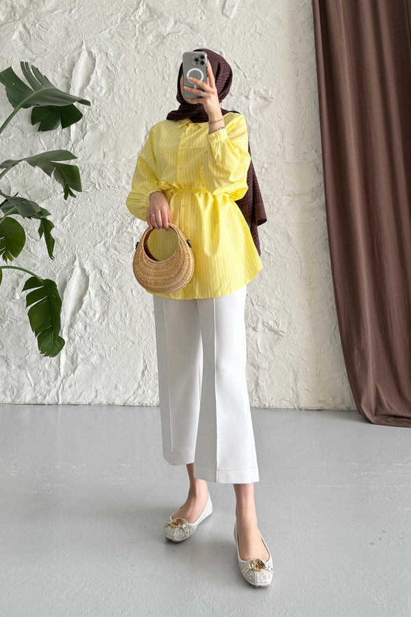 Ales Shoulder Lace Shirt Ecru