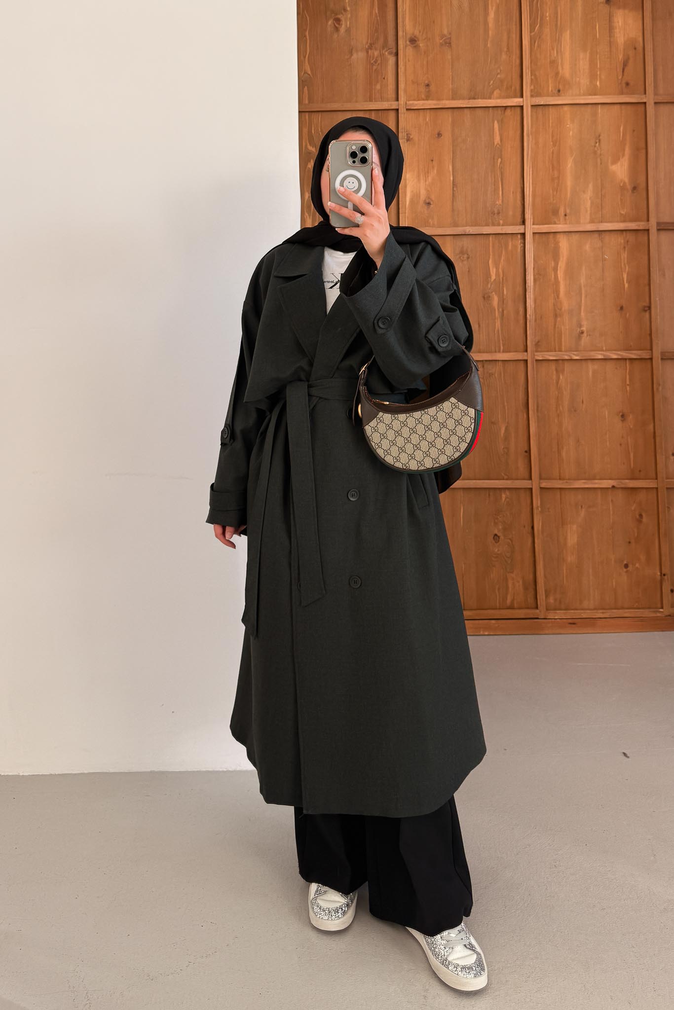 Prime Trench Coat Oil Green