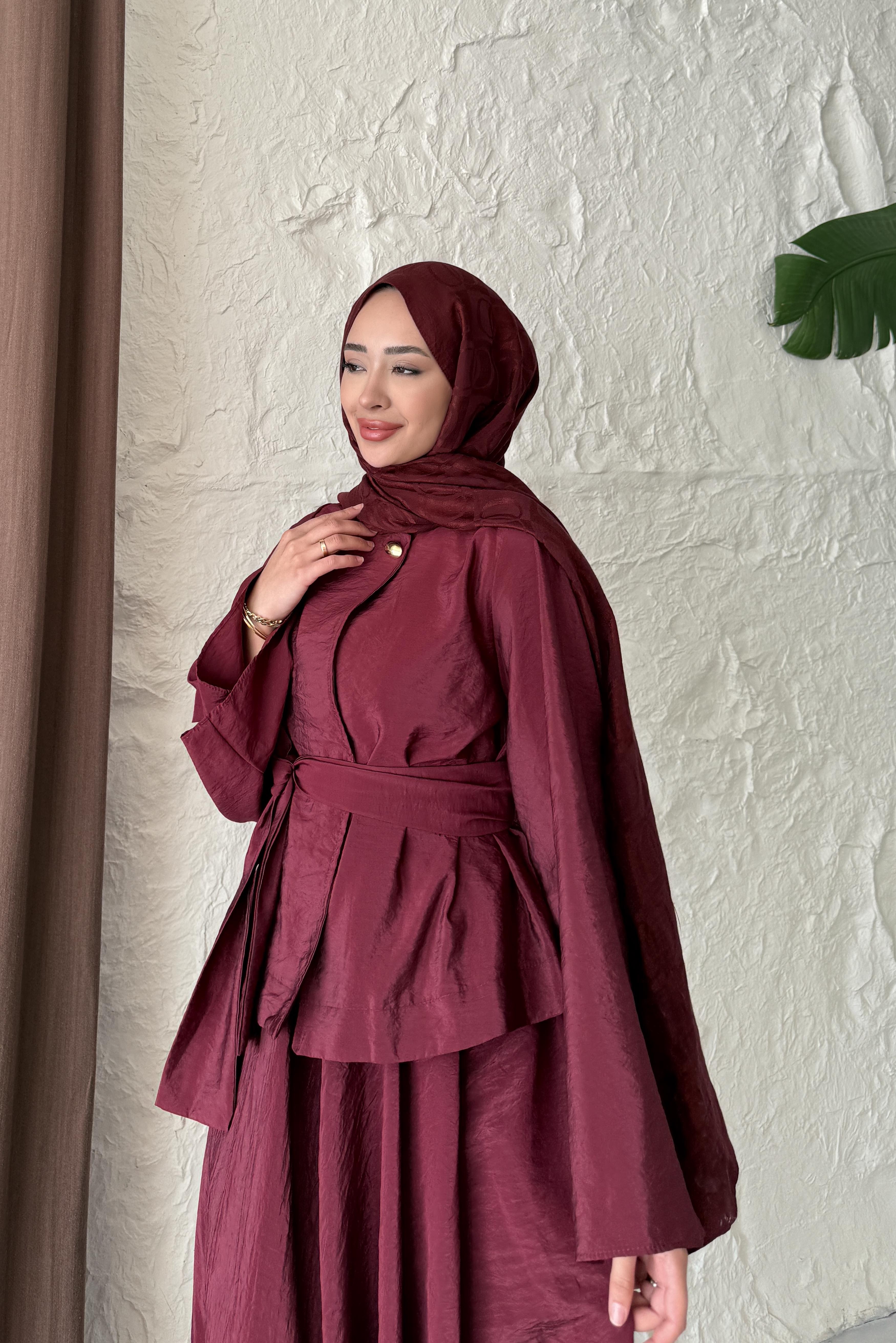 Diana Etek Takım Bordo
