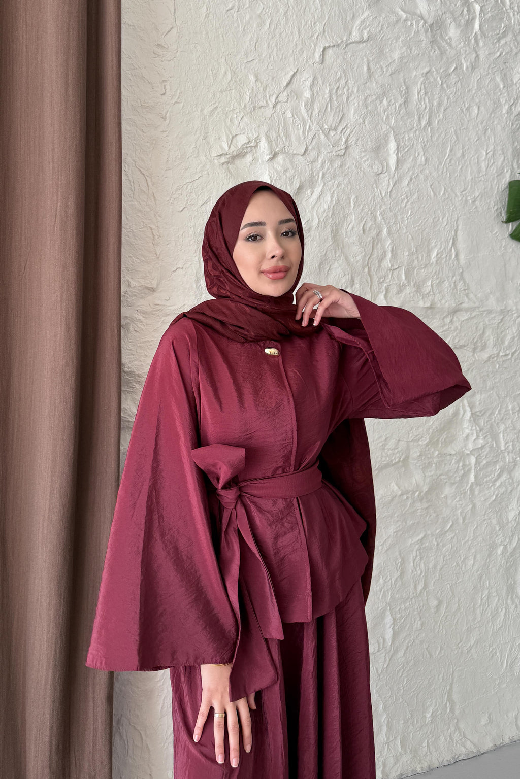 Diana Etek Takım Bordo