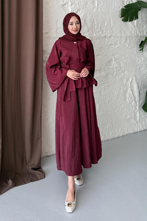 Diana Etek Takım Bordo
