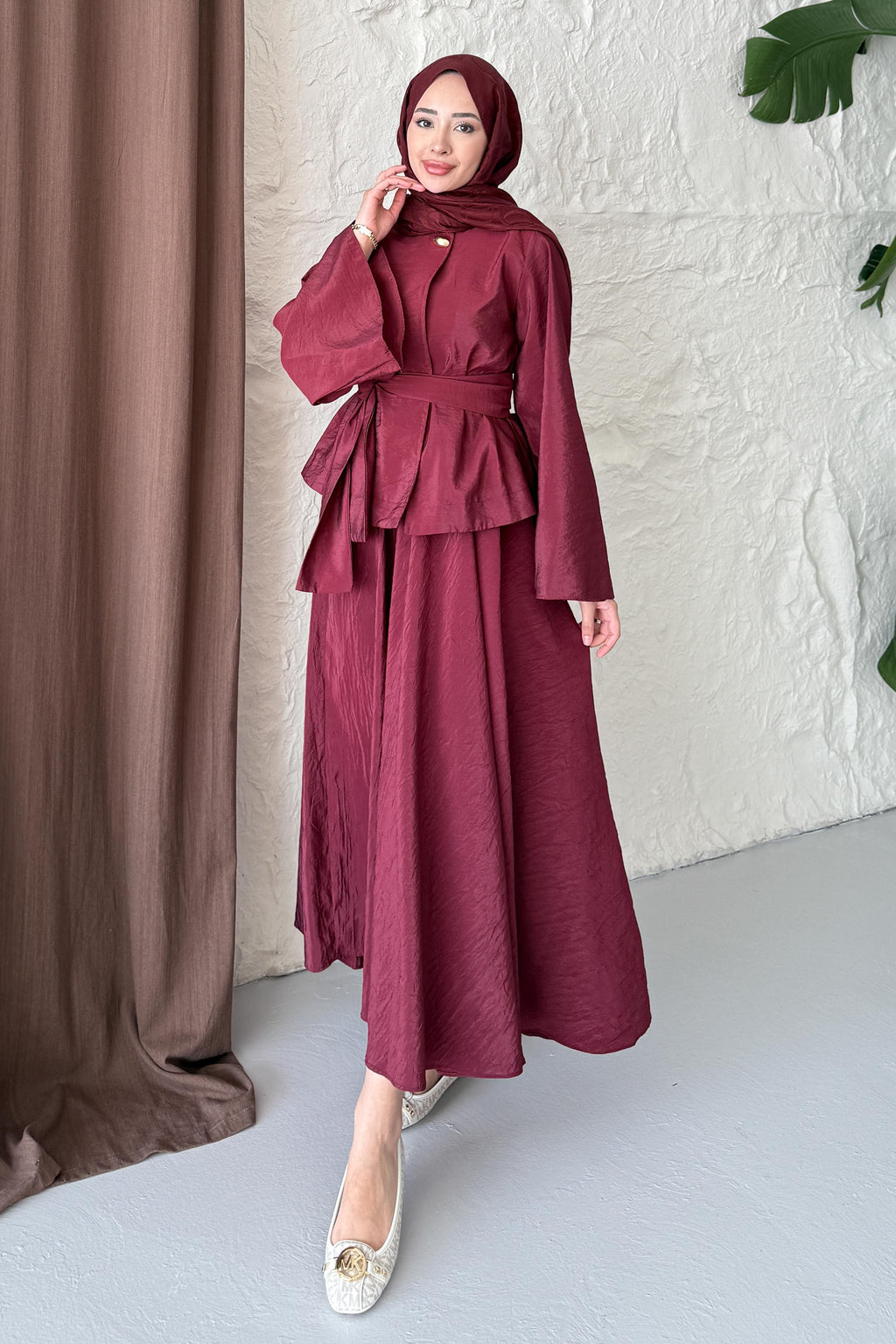 Diana Etek Takım Bordo
