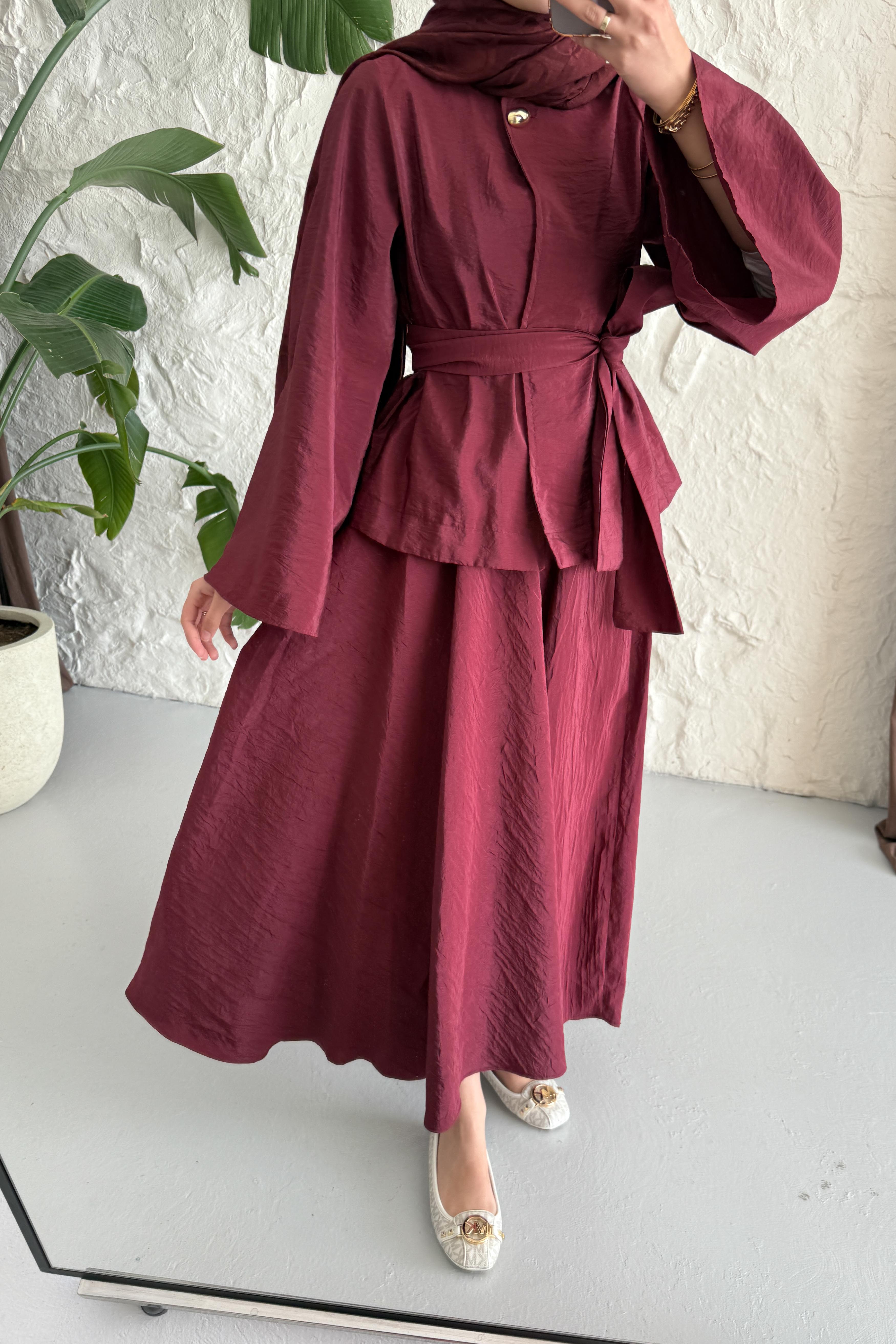 Diana Etek Takım Bordo
