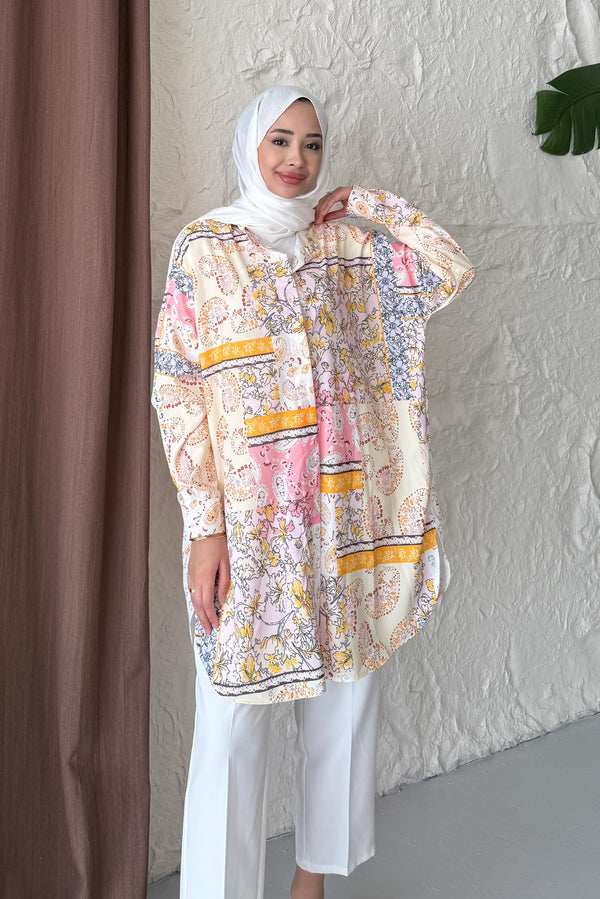Ales Shoulder Lace Shirt Ecru