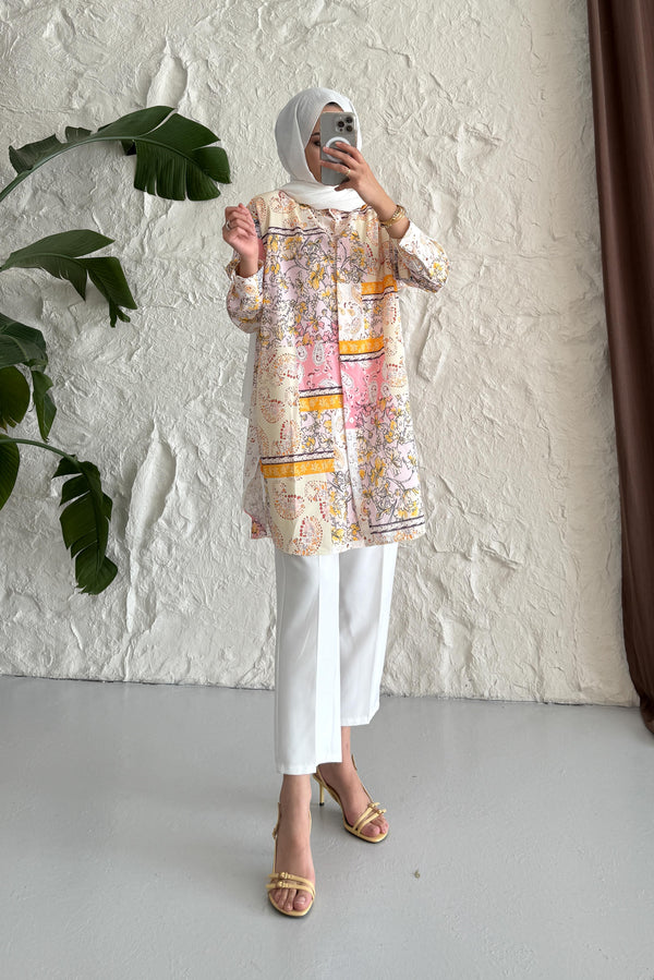Ales Shoulder Lace Shirt Ecru