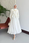 Ajda Pleated Skirt Set Petrol