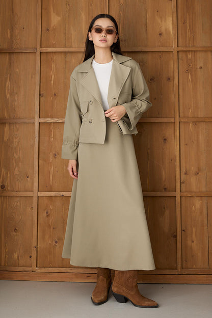 Prime Trench Coat Navy Blue