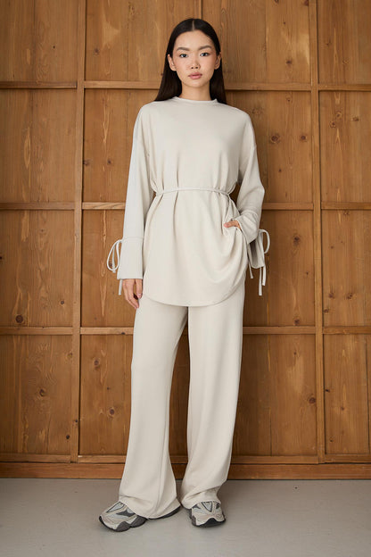 Ajda Pleated Skirt Set Petrol