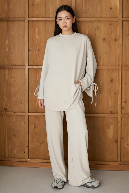 Ajda Pleated Skirt Set Petrol