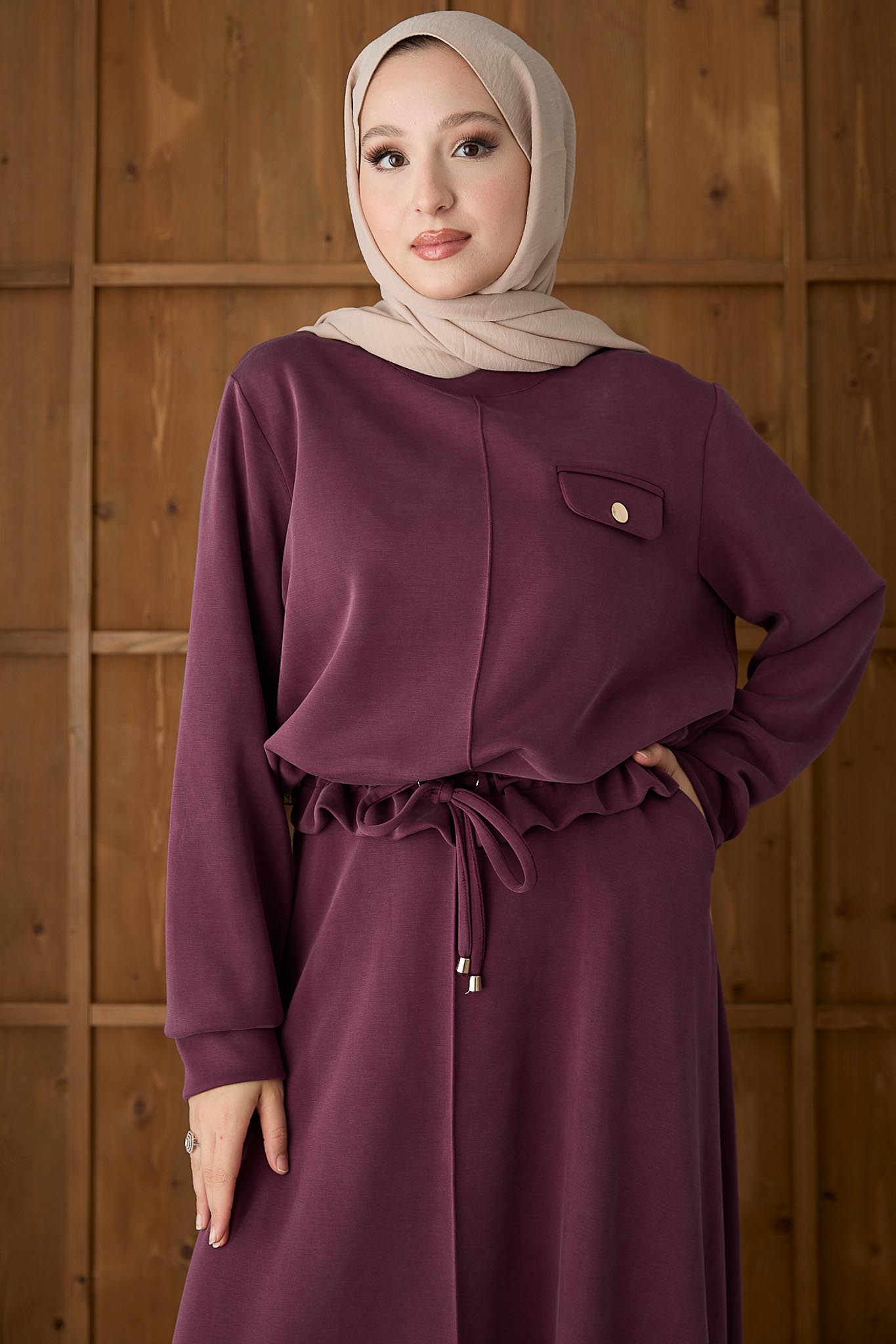 Ajda Pleated Skirt Set Petrol