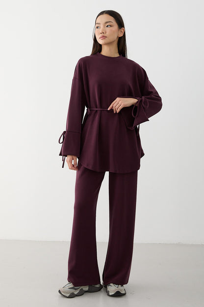 Ajda Pleated Skirt Set Petrol