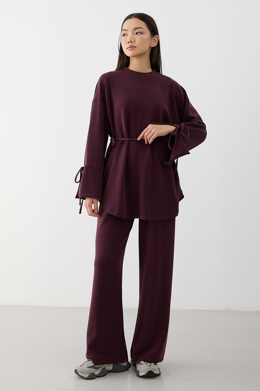 Ajda Pleated Skirt Set Petrol
