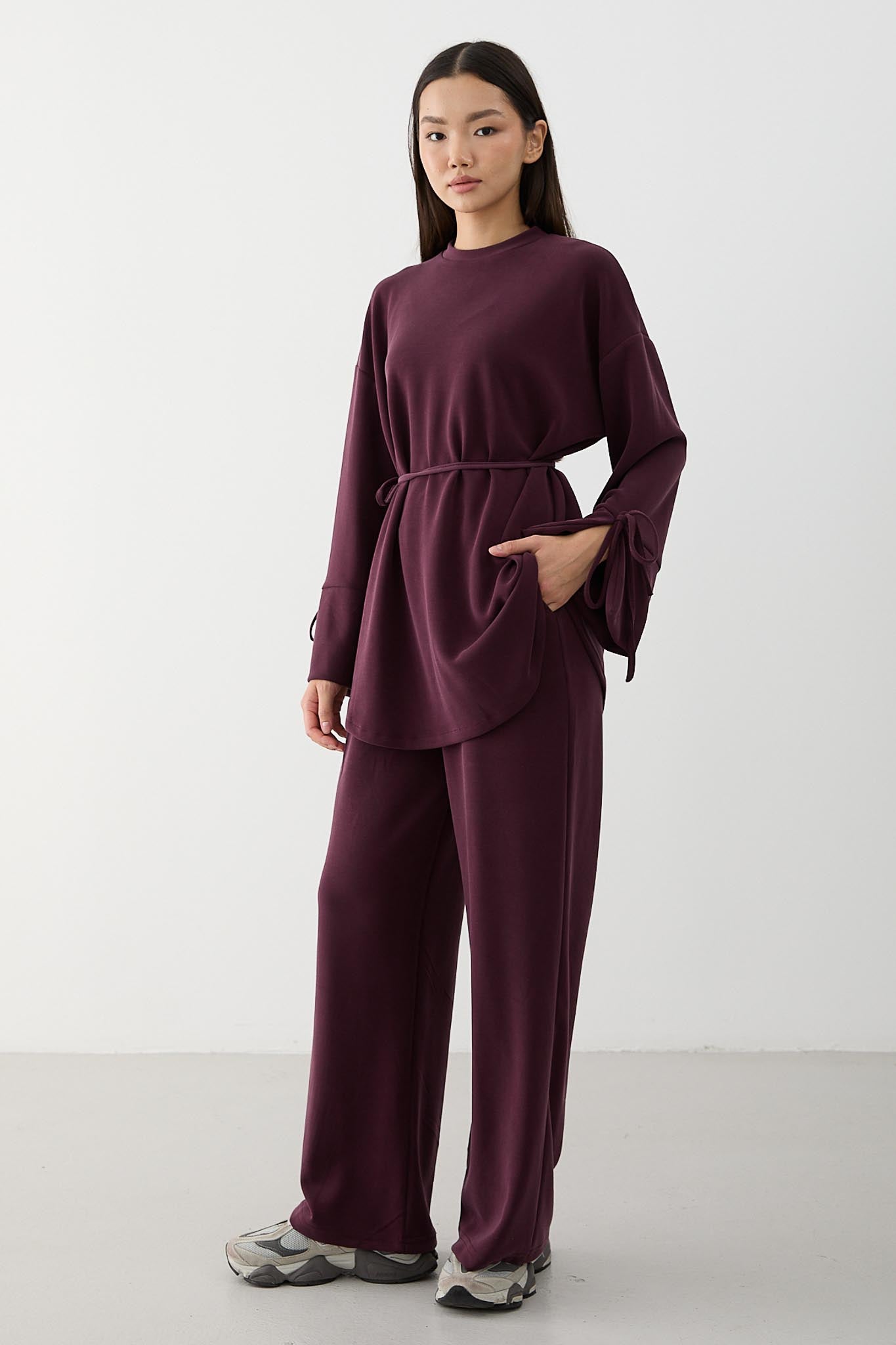 Ajda Pleated Skirt Set Petrol