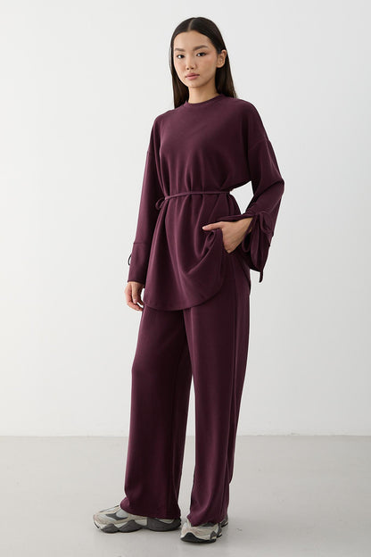 Ajda Pleated Skirt Set Petrol