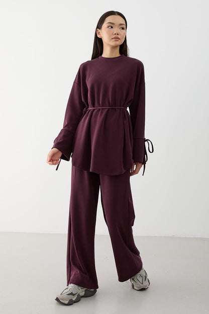 Ajda Pleated Skirt Set Petrol