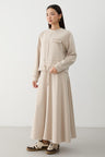 Ajda Pleated Skirt Set Petrol