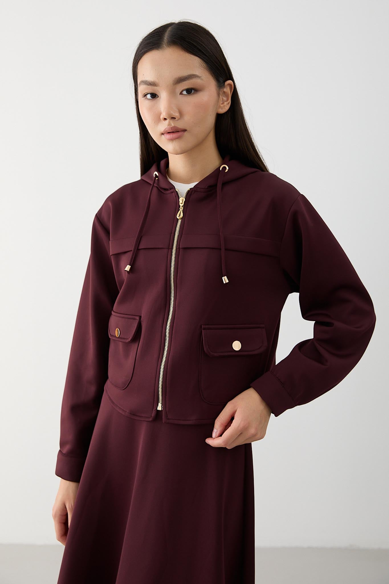 Ajda Pleated Skirt Set Petrol