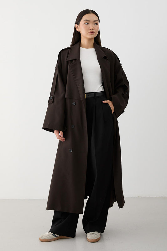 Prime Trench Coat Oil Green
