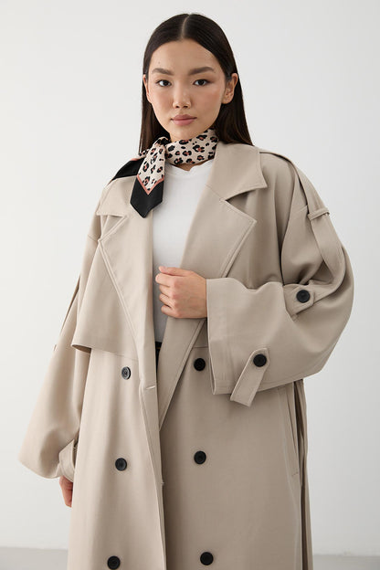 Prime Trench Coat Oil Green