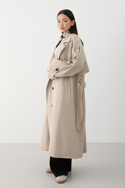 Prime Trench Coat Oil Green