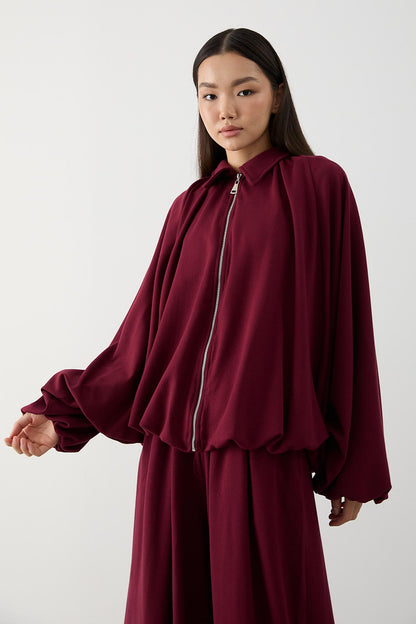 Ajda Pleated Skirt Set Petrol