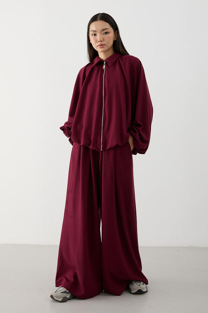 Ajda Pleated Skirt Set Petrol