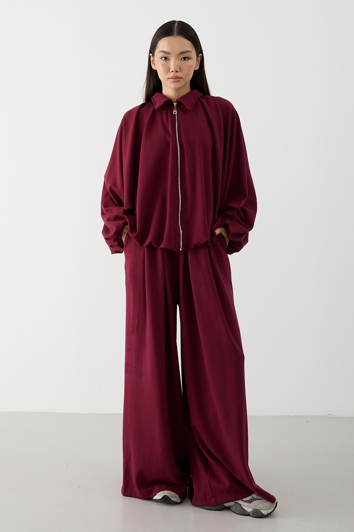 Ajda Pleated Skirt Set Petrol