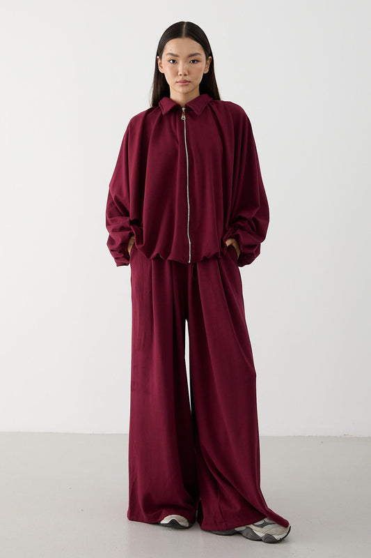Ajda Pleated Skirt Set Petrol
