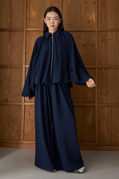 Ajda Pleated Skirt Set Petrol