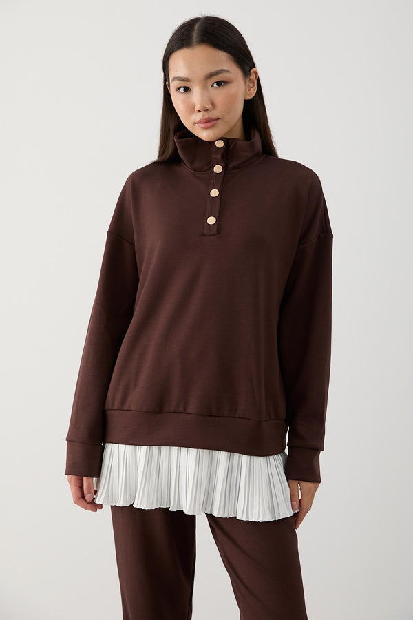 Ajda Pleated Skirt Set Petrol