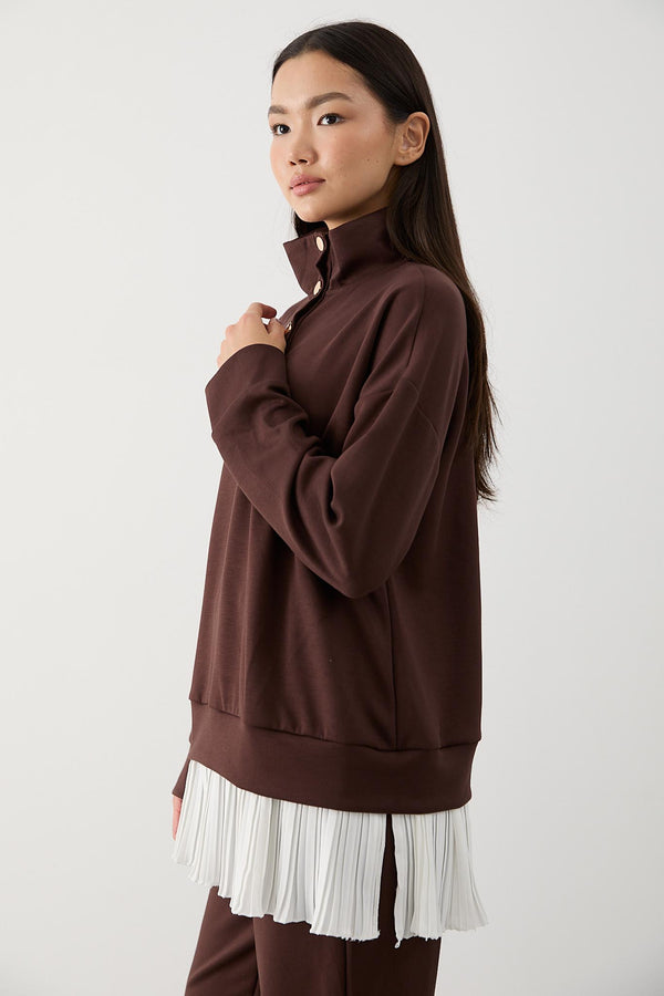Ajda Pleated Skirt Set Petrol