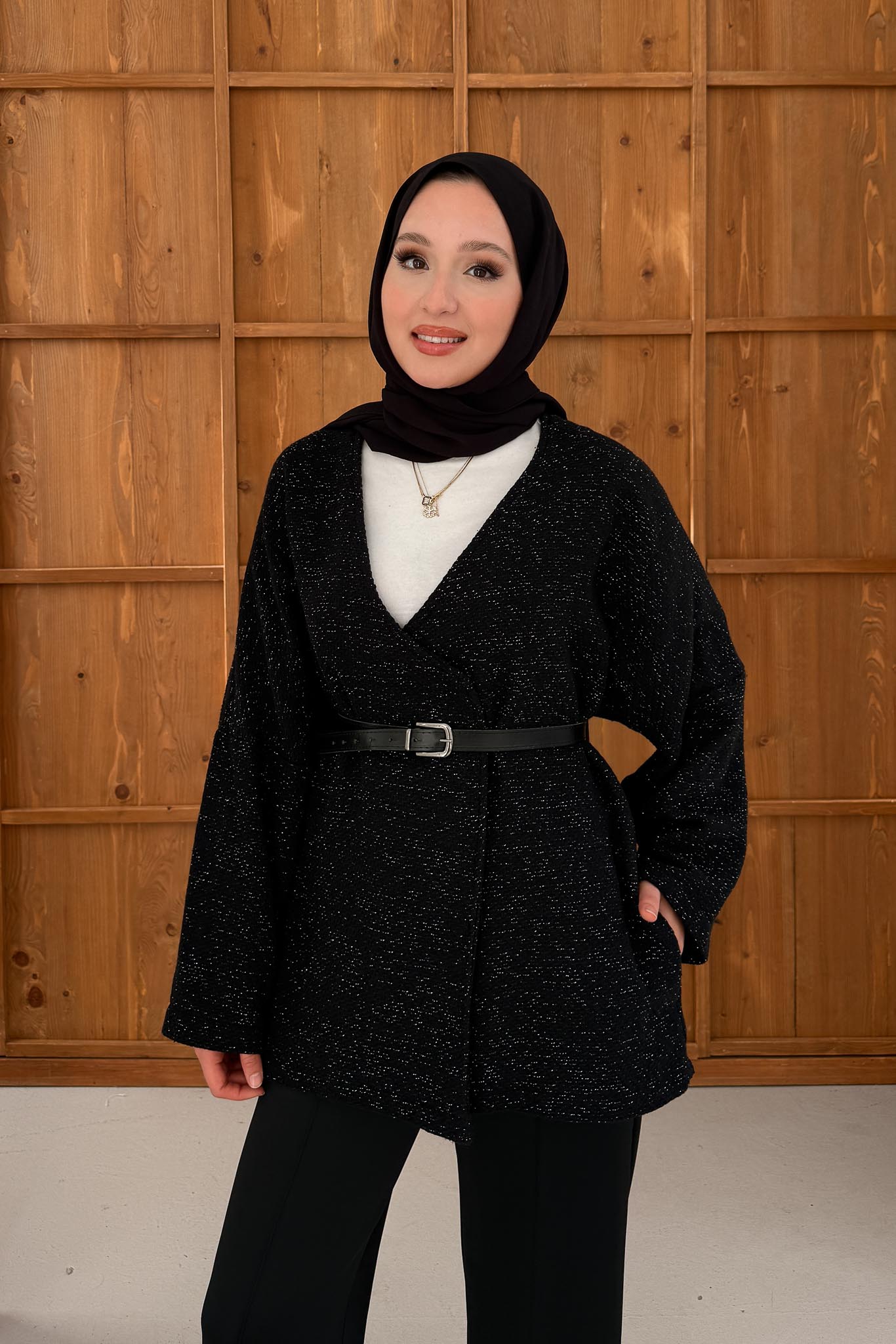 Ajda Pleated Skirt Set Petrol