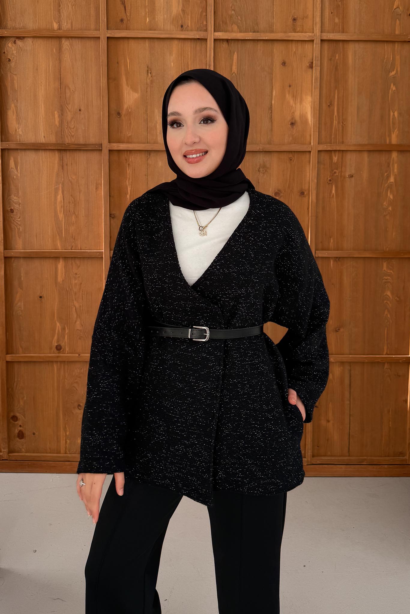 Ajda Pleated Skirt Set Petrol