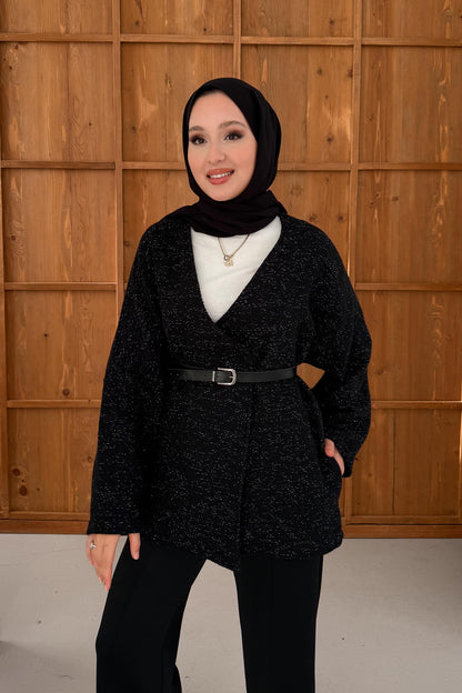 Ajda Pleated Skirt Set Petrol