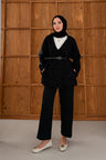 Ajda Pleated Skirt Set Petrol