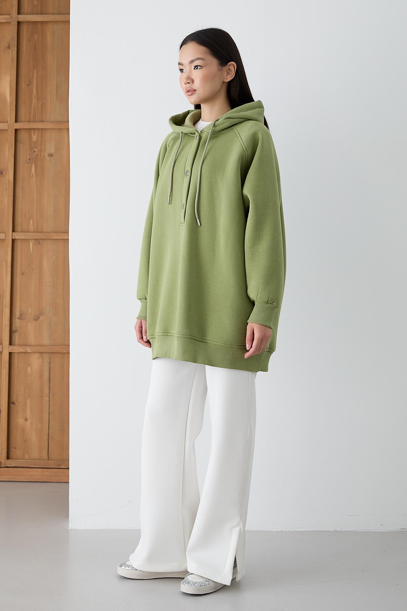 Ajda Pleated Skirt Set Petrol
