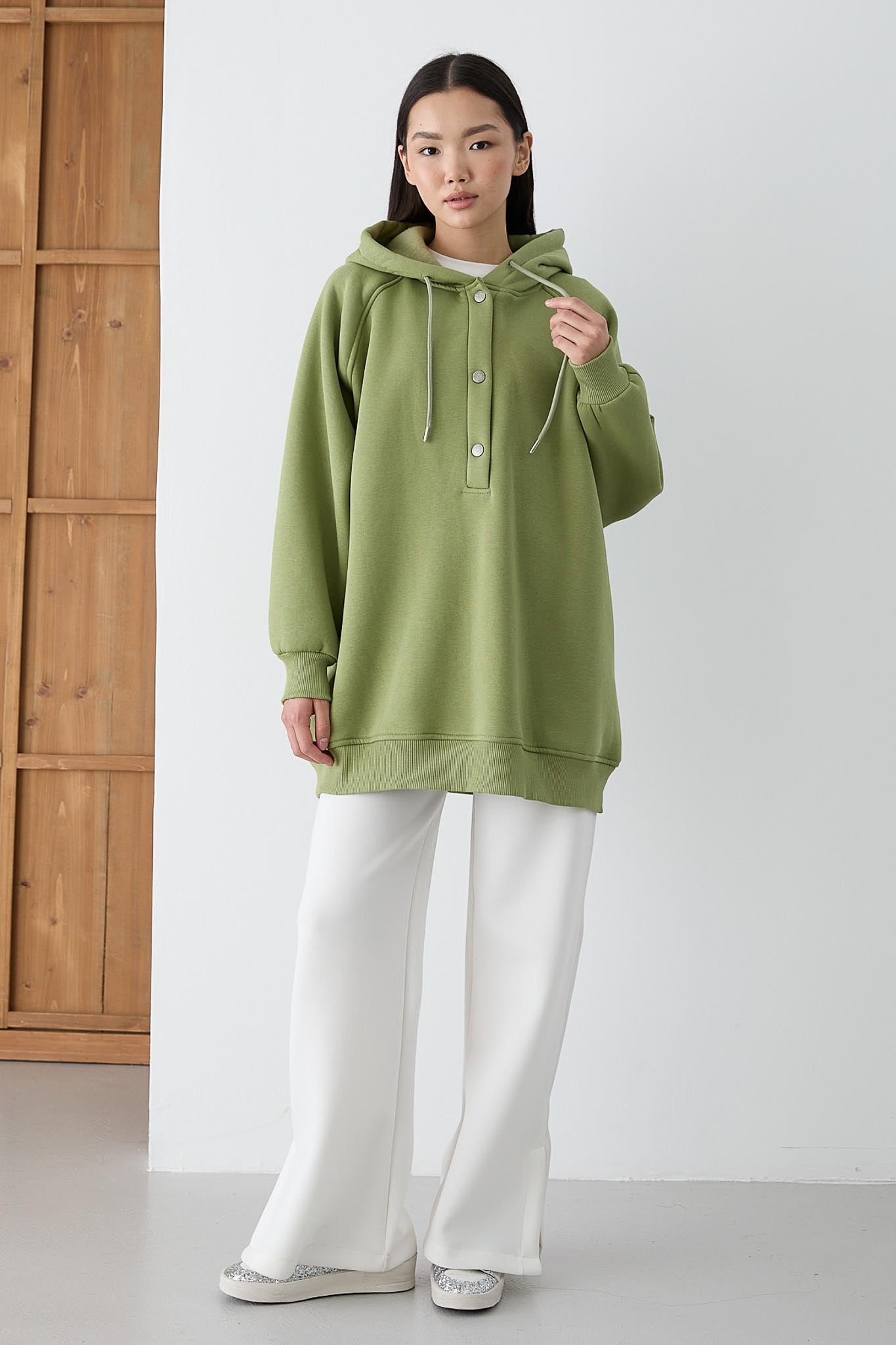 Ajda Pleated Skirt Set Petrol