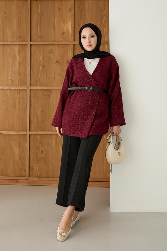 Ajda Pleated Skirt Set Petrol