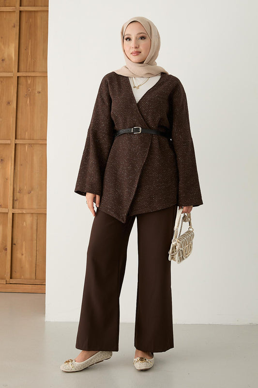 Ajda Pleated Skirt Set Petrol