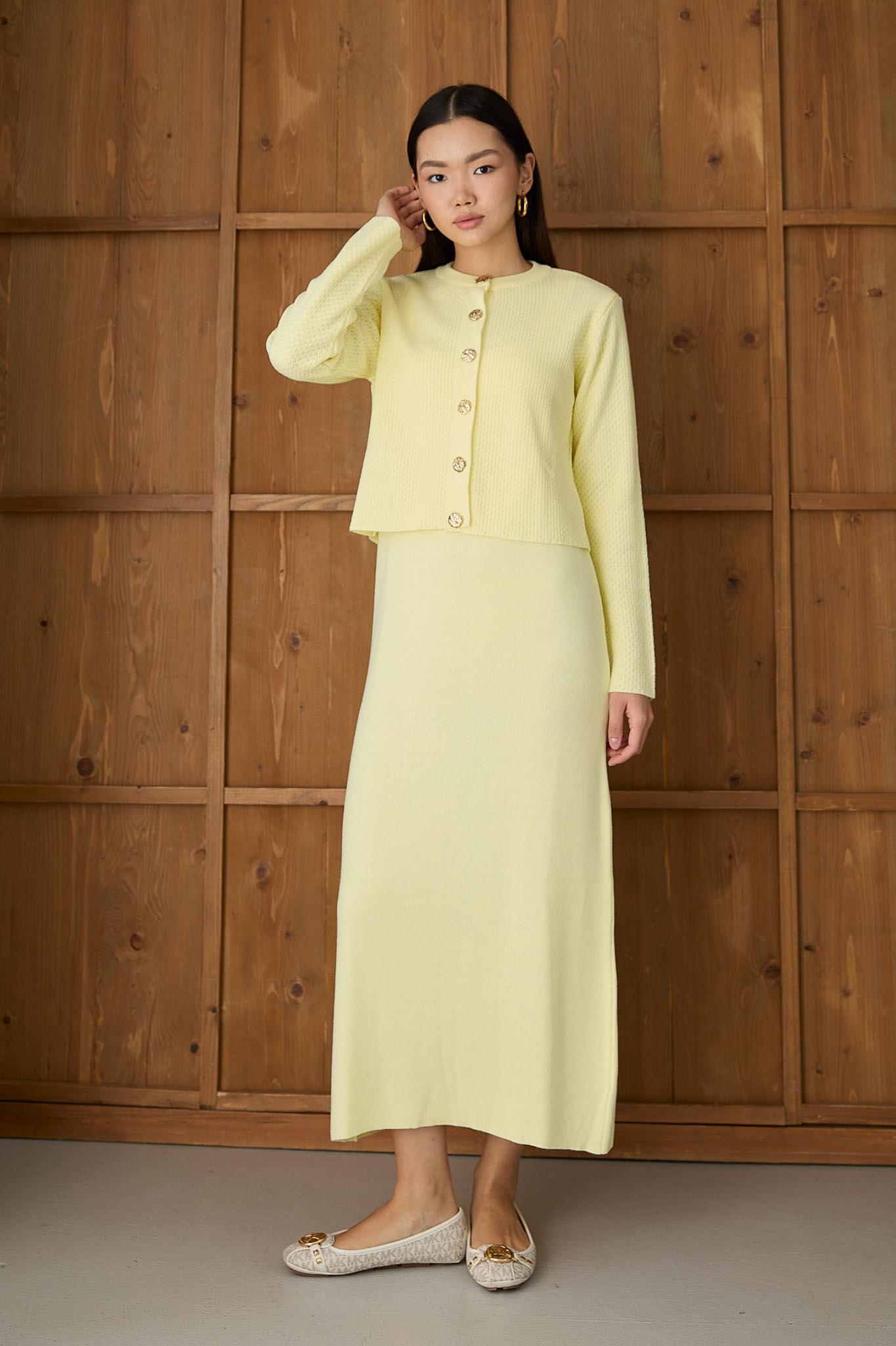 Jessica Knit Dress Saxe