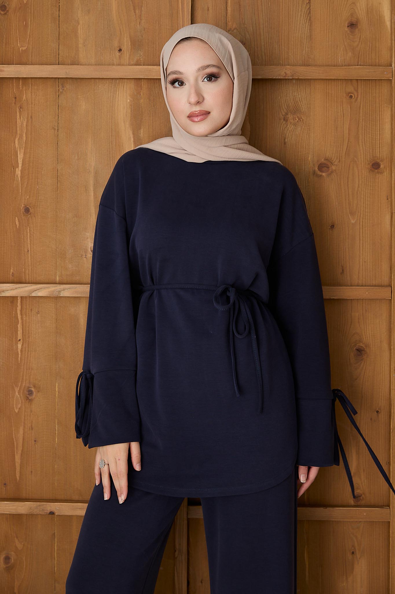 Ajda Pleated Skirt Set Petrol