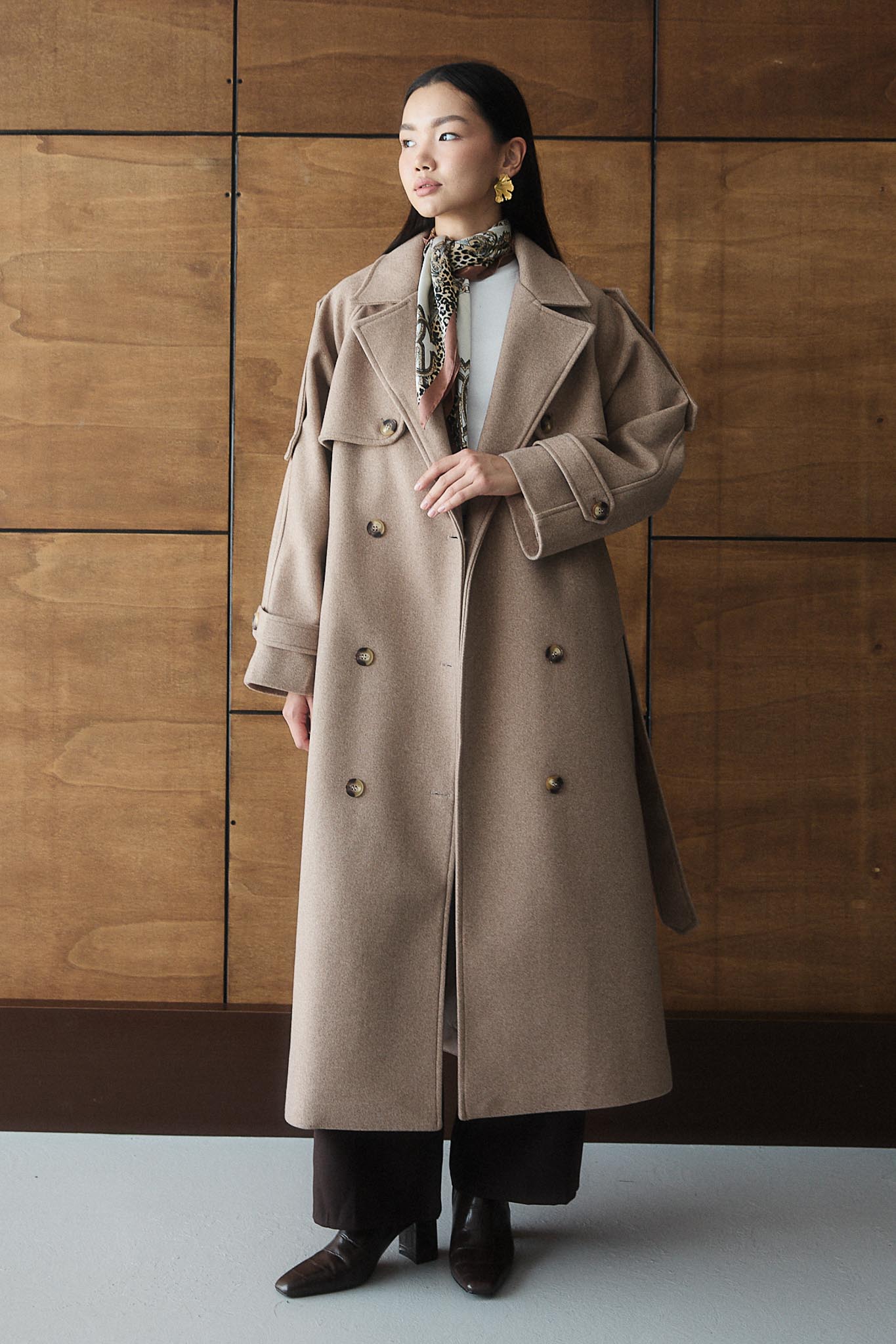Prime Trench Coat Oil Green