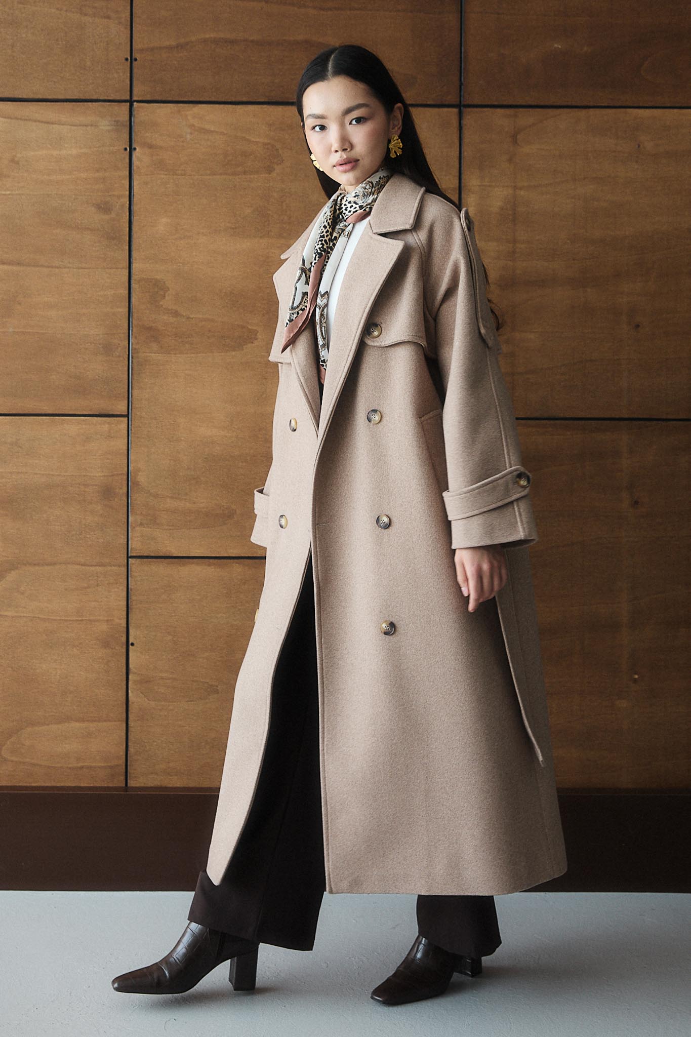 Prime Trench Coat Oil Green