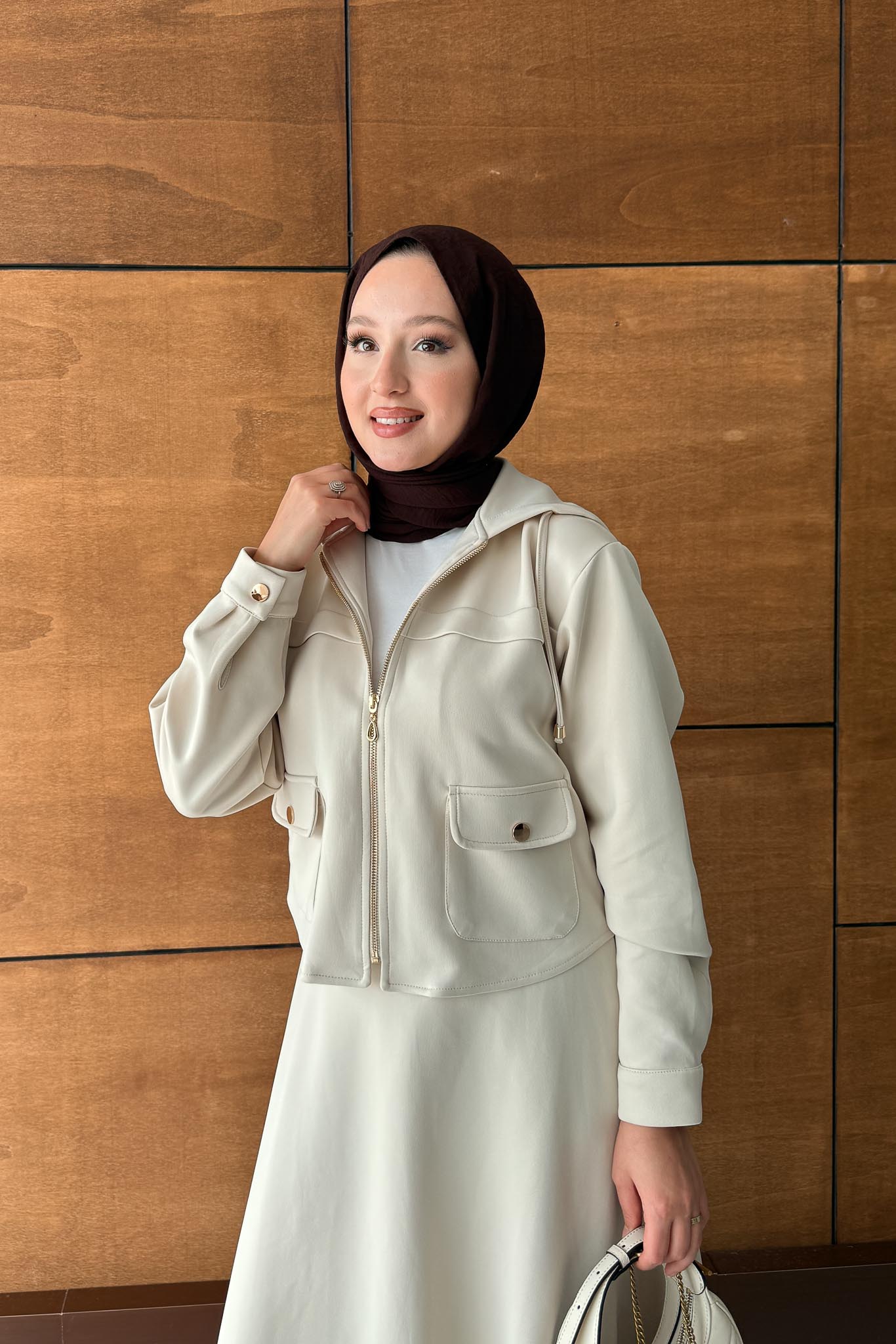 Ajda Pleated Skirt Set Petrol
