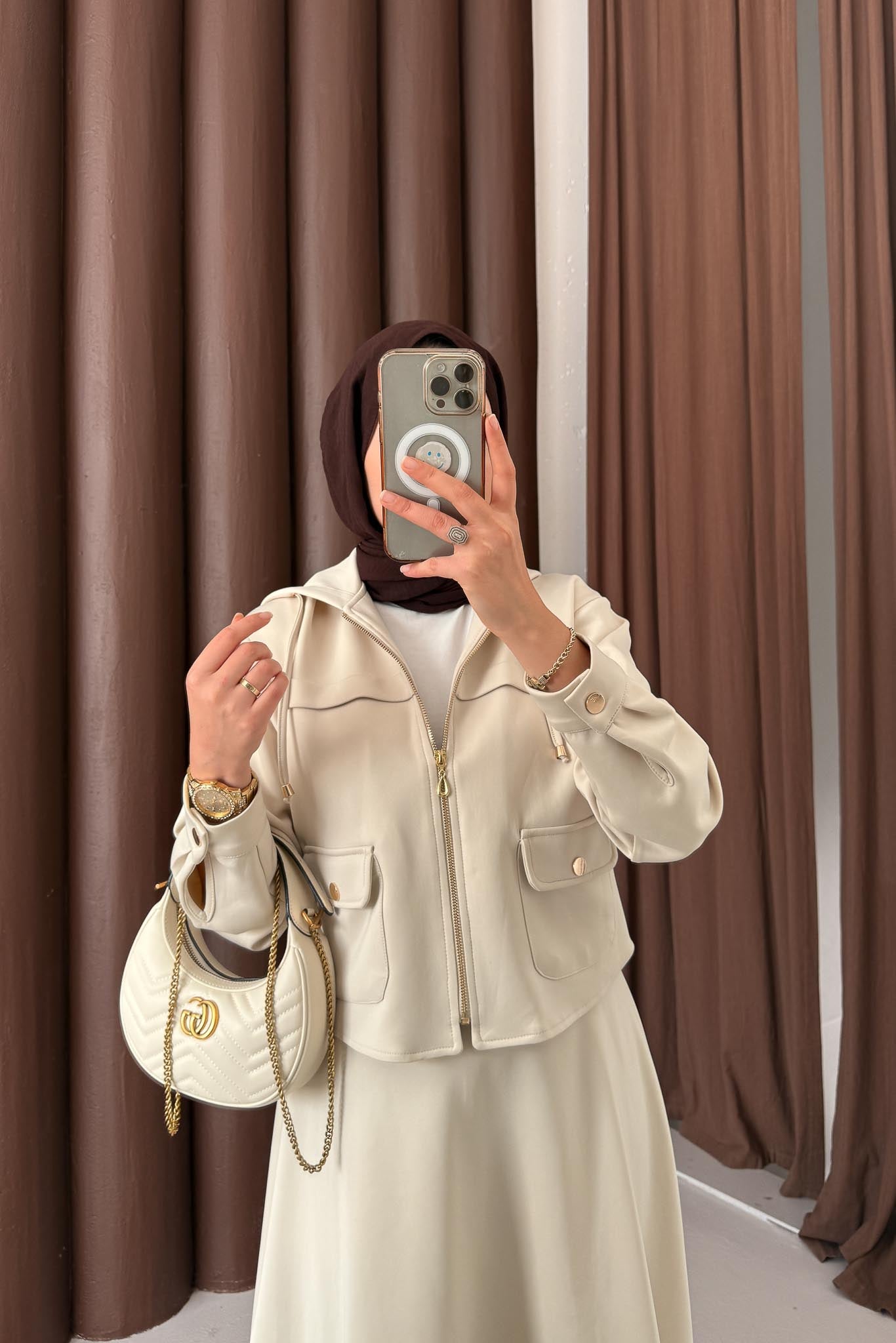 Ajda Pleated Skirt Set Petrol
