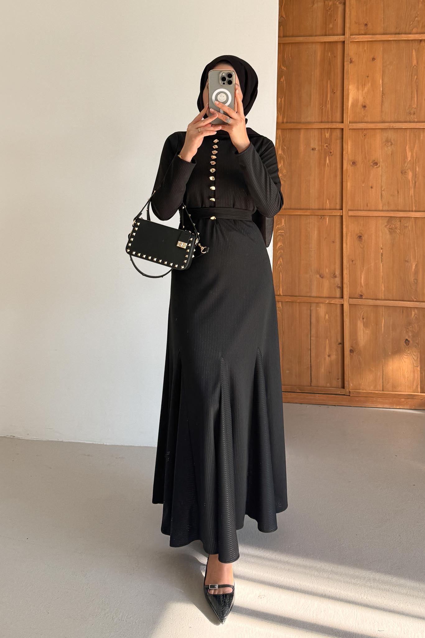 Seyran Pleated Dress Beige