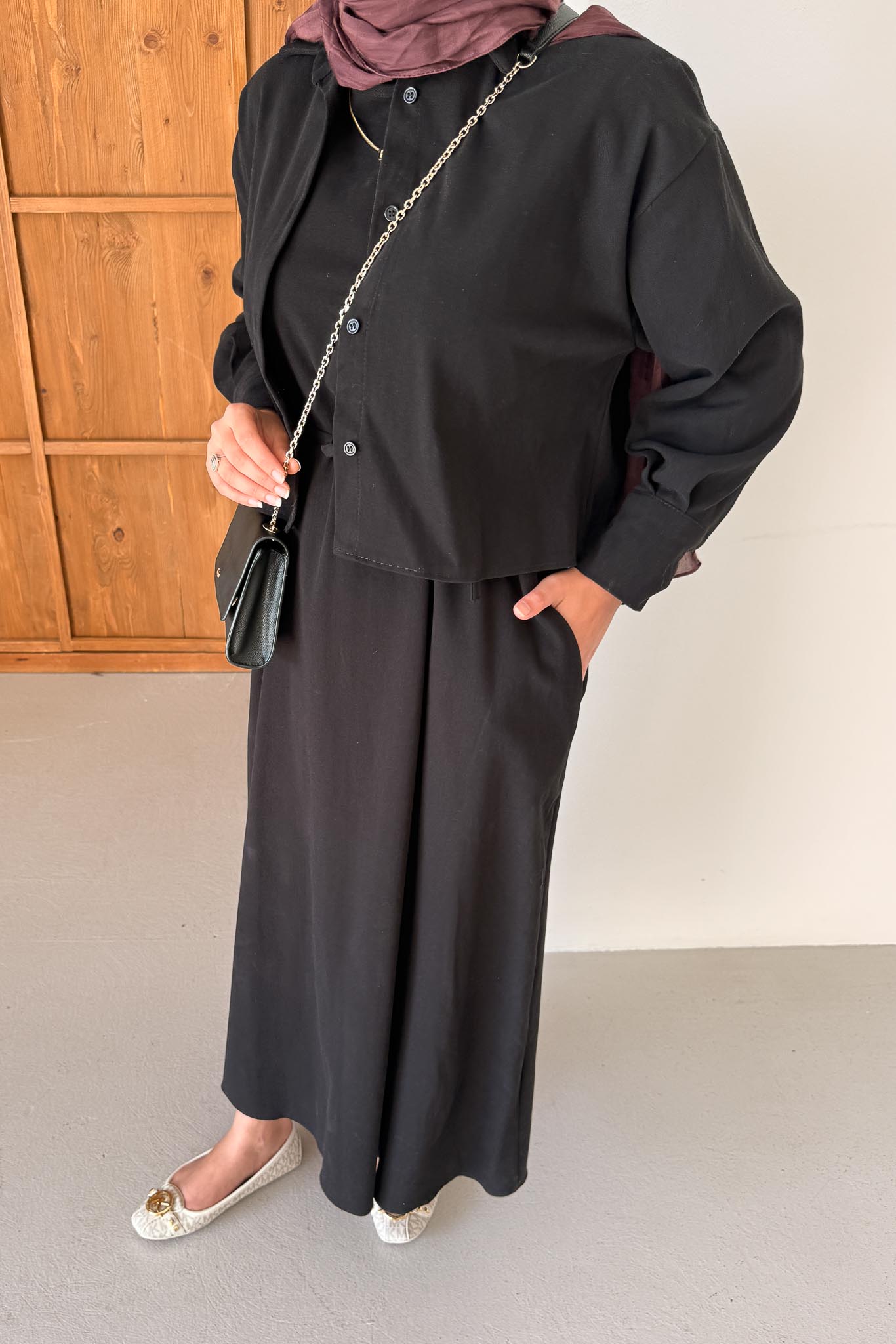Tuano Bomber Elbise Siyah